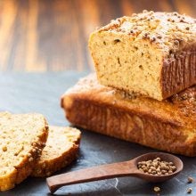  Pan de avena con yogur, receta sin harina de trigo ni azúcar